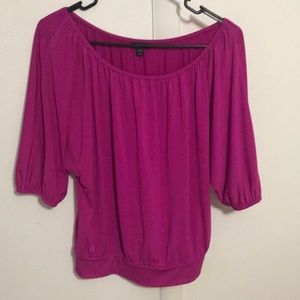Express - Magenta 3/4 sleeve top (small)